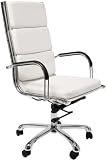 Kare 73877 B&uuml;rostuhl Relax Nappalon 113 x 57 x 59 cm wei&szlig; PU Metall
