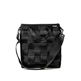 Odds&Ends シートベルトバッグ 縦型トートバッグ:Nero / Black x Black