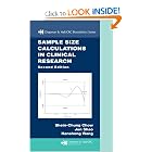 Click here to buy Sample Size Calculations in Clinical Research, Second Edition (Chapman and Hall... by Shein-Chung Chow, Hansheng Wang, and Jun Shao.