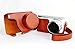 No.2 Warehouse Protective Leather Case Bag For Samsung NX Mini Camera with 9-27mm Lens(brown) + a Piece of Clean Cloth