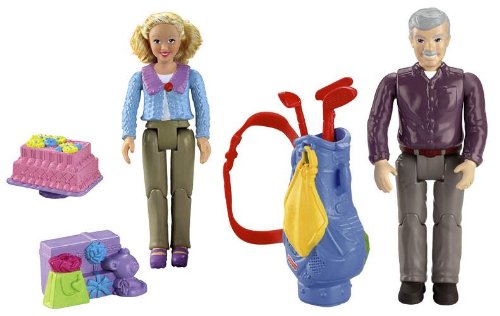 See Fisher Price Loving Family Dollhouse GRANDMA AND GRANDPA Caucasian