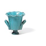 Buy Foreside 70370 Umbrian Bulb Planter Tall, Turquoise by Foreside