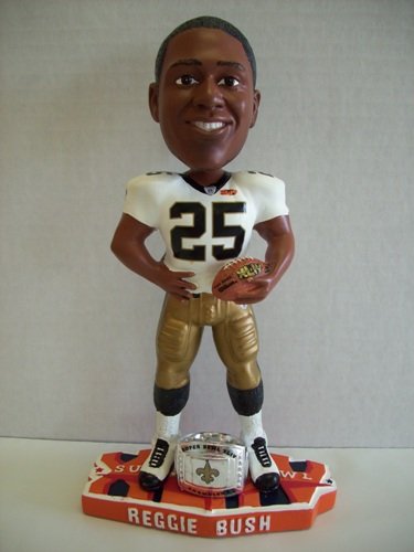 New Orleans Saints Super Bowl XLIV Champions Bobble Head Reggie Bush