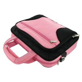 rooCase Toshiba Portégé A605-P200 12.1-Inch Laptop Carrying Case - Pink Black Deluxe Bag by rooCASE