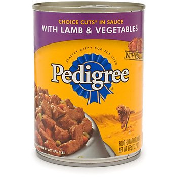 Pedigree Choice Cuts in Sauce with Lamb and Vegetables Canned Dog Food
