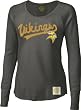 Minnesota Vikings Retro Sport Women's Long Sleeve Tailsweep Waffle Shirt