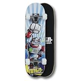 Area Kiddiese! Kinderboard "Robot" - Skateboard für Kinder von 4 bis 7, 61cm lang