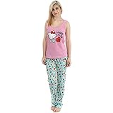 Hello Kitty Juniors Pajama Set Love at First Bite Tank Top & Pants or Shorts Set