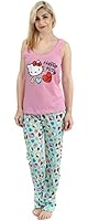 Hello Kitty Juniors Pajama Set Love at First Bite Tank Top & Pants or Shorts Set