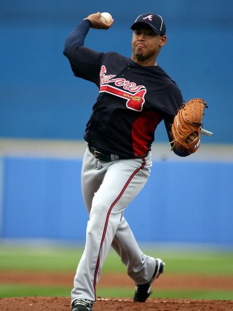 Atlanta Braves v New York Mets, PORT ST. LUCIE, FL - FEBRUARY 26: Jair Jurrjens Photographic Poster Print by Marc Serota, 24x32