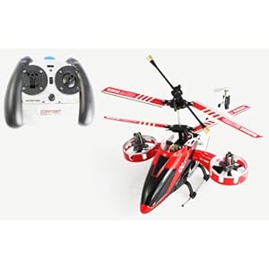 4-ch Mini Infrared Rc Heli with Gyro (Red) 4 Channel Rc Helicopter