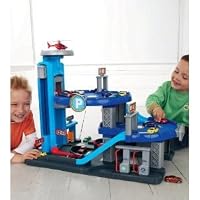 Big City Garage: Sturdy 4 Level Parking Garage Play Set