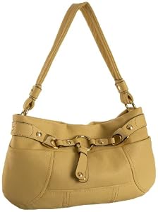 B. MAKOWSKY Tempe E/W Shoulder Bag,Pale Yellow,one size