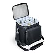Cellar Black Six Bottle Insulated Wine Tote With Interchangeable Liner