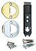 Kwikset 12003 CP PL 7/8RF 3/26 CNV KIT Mobile Home Interior Lock Conversion Kit, Brass