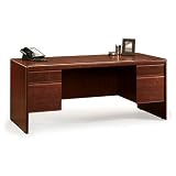 Sauder Cornerstone Executive Desk in Classic Cherry