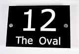 House Number Sign/Plaque Black Acrylic