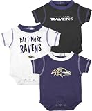 Baltimore Ravens NFL Infant 3 Pack Creeper Set - Toddler (18 Months)