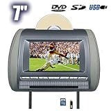 TFT-LCD 7'' 2 x DVD HEADREST LCD + BUILT-IN DVD PLAYER + PLAY GAMES WHEN YOU TRAVELLING + KIDS LOVE THIS + MOVIE ON YOUR MEMORY CAN PLAY ON THIS DVD + INCLUD ONE SLEAK REMOTE CONTROL