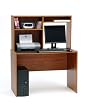 Studio Express Desk With Hutch In Black and Colonial Maple Finish By Studio RTA Furniture