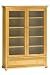 Hmptn Bay 42"w Bkcs W/gls Drs Five Shelf Natural