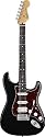 Fender (Mexico) Deluxe Lone Star Strat RW black E-Gitarre + Tasche