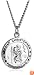 Sterling Silver Round St. Christopher Medal, 20