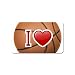 Magnet Name Card of I Love (Heart) Basketball Sports Hoops (Mavericks, Rockets, Grizzlies, Hornets, Spurs, Warriors, Clippers, Lakers, Suns, Nuggets, Timberwolves, Jazz)