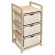 Hamper 3-Drawer Storage Unit- Natural