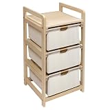 Hamper 3-Drawer Storage Unit- Natural by Badger Basket