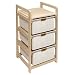 Hamper 3-Drawer Storage Unit- Natural