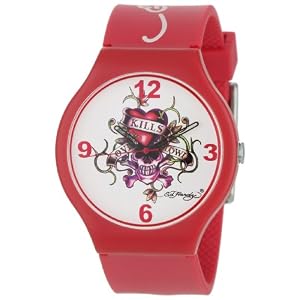 Best Buy Ed Hardy Women's SM-RD Spectrum Red Watch Best Buy Ed Hardy Women's SM-RD Spectrum Red Watch