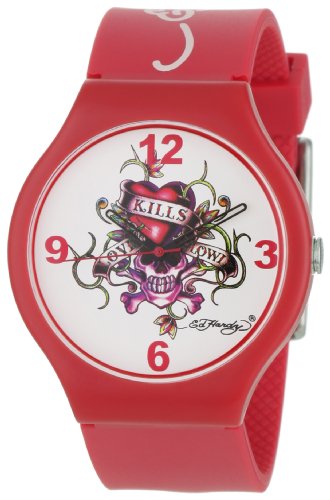 Ed Hardy Women's SM-RD Spectrum Red Watch
