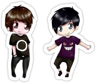 Dan And Phil - 4x4 - Gay Pride Sticker