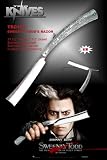Johnny Depp - Rasoir replica Sweeney Todd, le diabolique barbier de Fleet Street - Metal