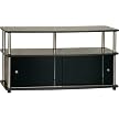 Sliding Door TV Stand - Black