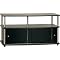 Sliding Door TV Stand - Black