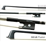 【送料無料】バイオリン丸弓　標準カーボン　白銅仕様　FUSION