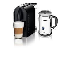 Hot Sale Nespresso U D50 Espresso Maker with Aeroccino Milk Frother, Pure Black