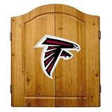 Atlanta Falcons DART BOARD DARTBOARD W/ CABINET & 6 DARTS
