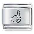 Thumbs Up Italian Charms Bracelet Link