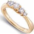 14kt Yellow Gold Ladies Diamond Anniversary Ring