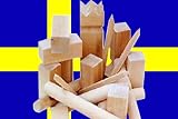 Kubb Spiel NAGGUR, Birkenholz, mit Beutel, K�nig: ca. 30 cm - 
