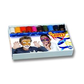 Face Paint Sticks, set 10 colors (0.13 oz each)