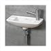 Whitehaus Collection WH103L Jem White Windsor Vitreous China Bath Sink with Left Hole