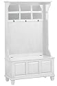 Hall Tree Storage Benches 69"h X 40.5"w White