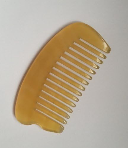 Scalp Massager: Pocket Size Wide Tooth Sheep Horn Detangling Comb