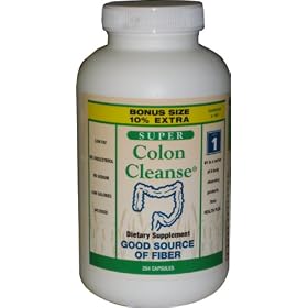 Super Colon Cleanse Bonus Size 10% More (264 Caps) Natural Source of Fiber