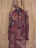 Roberto Cavalli - $5135 New ROBERTO CAVALLI Embroidered Brown Leather Jacket L / Large