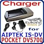 HQRP Replacement Battery Charger KIT for Kodak EasyShare LS420, LS433, LS443, LS633, LS743, LS753 with HQRP Black Mini Tabletop Tripod